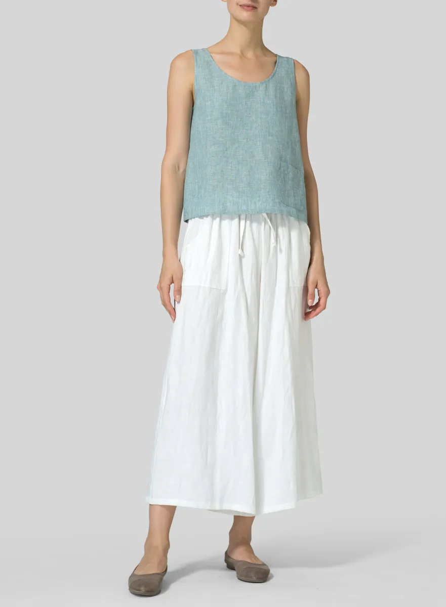 Linen Pocket Tank Top