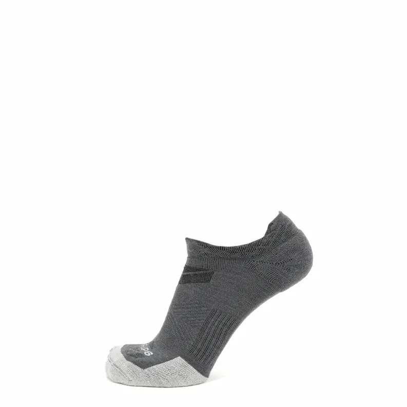 Grip6 Wool No Show Runweight Socks - Made In USA