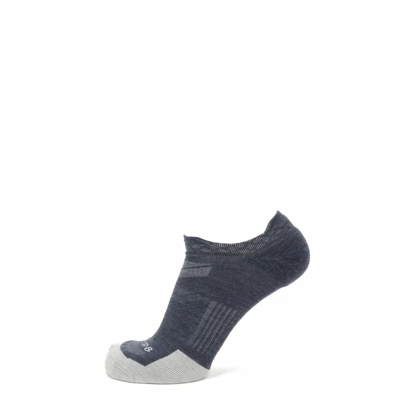 Grip6 Wool No Show Runweight Socks - Made In USA 2