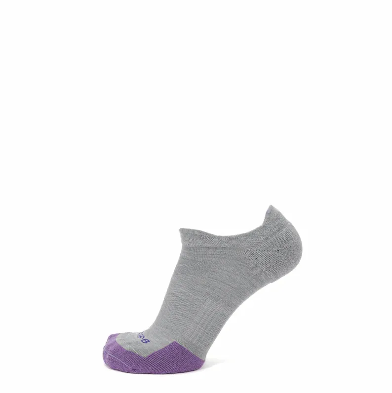 Grip6 Wool No Show Runweight Socks - Made In USA 3