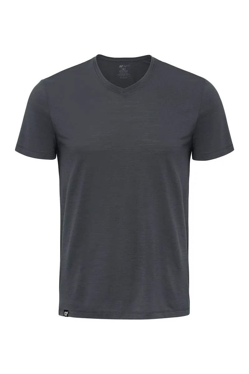 Men's 100% Merino V-Neck Short Sleeve